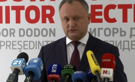 Dodon a prezentat planurile sale şi ale PSRM