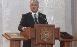 Moldova are un nou președinte Igor Dodon a depus jurămîntul VIDEO