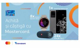 Smartphone ceasuri inteligente și boxe portabile pentru cei mai activi deținători de Mastercard de la Victoriabank