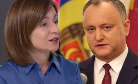 Sa aflat cînd ar putea avea loc dezbaterile electorale între Dodon și Sandu