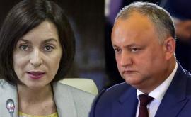 Igor Dodon o provoacă pe Maia Sandu din nou la dezbateri