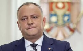 Igor Dodon la această etapă în Parlament nu există niciun fel de coaliție