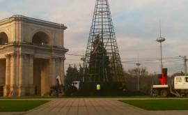 Не так радостно как в другие годы В столице началась установка елки