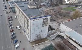 Ultimele imagini cu mozaicul de pe bulevardul Negruzzi VIDEO