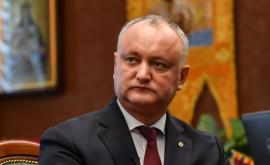 Dodon primele declarații după demisia Guvernului Chicu