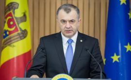 Ion Chicu ia mulțumit președintelui Igor Dodon pentru suport și conlucrare