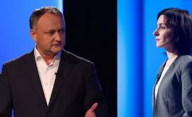 Sandu și Dodon politicienii care se bucură de cea mai mare încredere