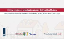 Victoriabank primul intermediar financiar al primelor emisii de obligațiuni municipale