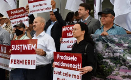 Protest în fața Ministerului Agriculturii