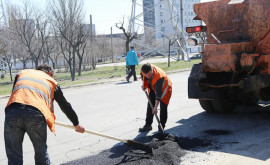 В столичном секторе Ботаника продолжаются работы по пломбированию дорог