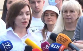 Președintele Republicii Moldova Maia Sandu votează