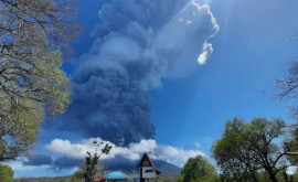 O erupţie vulcanică a declanşat un incendiu forestier pe o insulă din estul Indoneziei