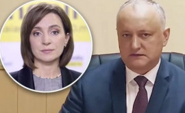 Dodon despre Sandu Să lase mîndria la o parte și să meargă la Putin