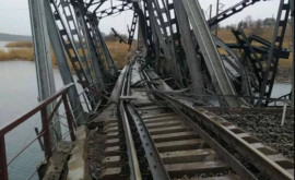 Legătura feroviară distrusă în sudul regiunii Zaporojie