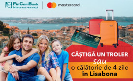 Doar până pe 30 noiembrie achită cu cardul Mastercard FinComBank și câștigă premii valoroase