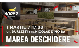 ANDYS vă invită la marea deschidere a noului restaurant în Durleşti