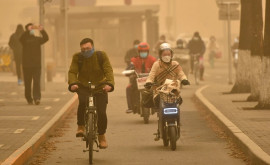 Capitala chineză lovită de o furtună de praf