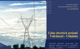 Cum merge proiectul de construcție a liniei electrice aeriene VulcăneștiChișinău