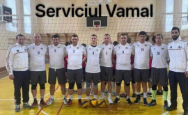 Titlul obținut de echipa Serviciului Vamal la volei masculin