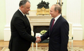 Dodon şi Putin au făcut un schimb de mesaje de felicitare DOC