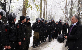 Dodon a ieșit în teren pentru a se convinge că situația este sub control FOTO VIDEO