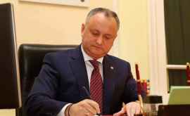 Dodon a conferit înalte distincții de stat unui grup de lucrători medicali