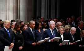 Трампа упрекнули за нехристианское поведение на похоронах Бушастаршего ВИДЕО