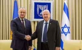 Dodon la invitat pe Rivlin să efectueze o vizită în R Moldova