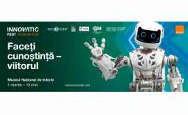 Vedeta INNOVATIC FEST robotul Thespian a aterizat la Chișinău unde a recitat poezii și a răspuns la întrebările jurnaliștilor