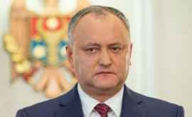 Igor Dodon a transmis un mesaj de felicitare de Ziua națională a Belgiei