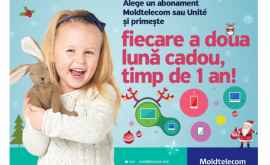 Alege un abonament Moldtelecom sau Unite și primește fiecare a doua lună cadou timp de 1 an