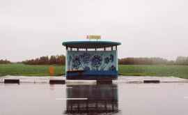 Stațiile de autobuze colorate din Belarus Foto