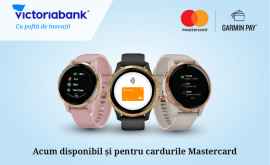 Garmin Pay a devenit disponibil pentru cardurile Mastercard de la Victoriabank