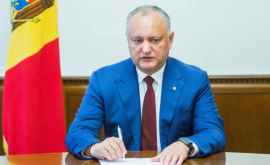 Igor Dodon lea mulțumit partenerilor externi pentru ajutor