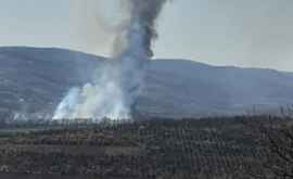 Incendiu în apropierea orașului Ungheni FOTO