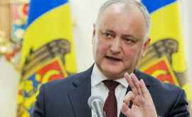 Dodon către opoziție Să lăsăm deoparte luptele geopolitice