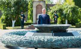 Igor Dodon a participat la ceremonia de la Complexul Memorial Capul de Pod Serpeni